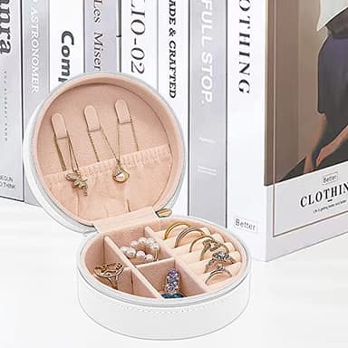 Mini förvaringsbox för smycken Vit