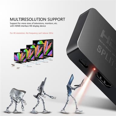 HDMI-splitter 1x2 UHD 4K / FHD 1080p / 3D