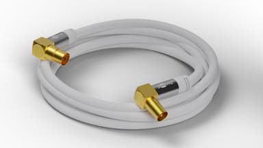 Goobay TV-antennkabel (135 dB), 4x skärmad