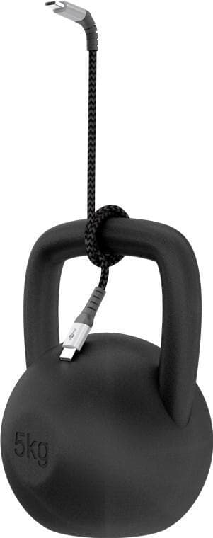 USB-C™-till-USB-C™-textilkabel med metallkontakter 2 m