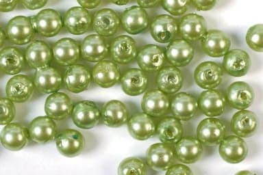 Plastpärlor 8mm 500g, Lime