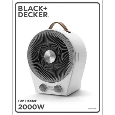 BLACK+DECKER Värmefläkt 2-i-1 Vit
