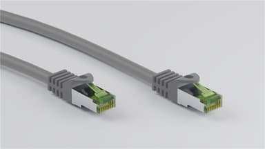 Goobay GHMT-certifierad CAT 8.1 patchkabel, S/FTP (PiMF), grå