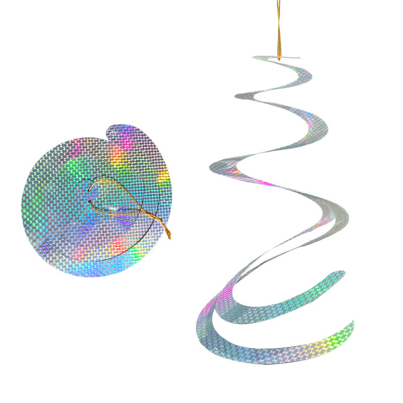 Fågelavvisande spiralreflektorer Silver