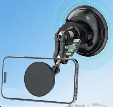 INF Magsafe Universal Magnetisk Telefonhållare Bilfäste Svart iPhone 1