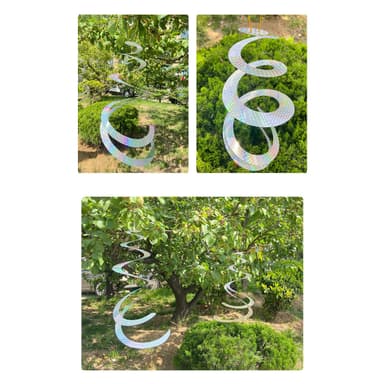 Fågelavvisande spiralreflektorer Silver