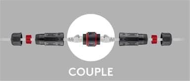 RJ45-modulkoppling/anslutning för utomhusbruk (IP68), CAT 6