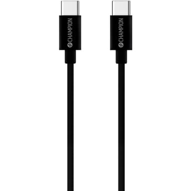 Champion USB-C Kabel 60W 1m Svart