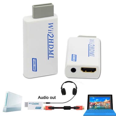 INF Nintendo Wii till HDMI adapter - full HD 1080p Vit