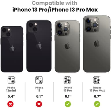 Linsskydd iPhone 13 Pro/13 Pro Max 3-pack Guld