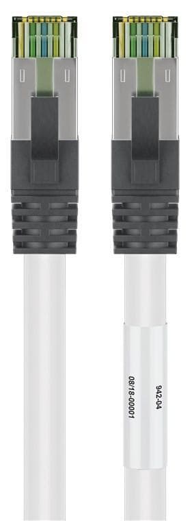 Goobay RJ45 (CAT 6A, 500 MHz) patchkabel med CAT 8.1 S/FTP rå kabel, v