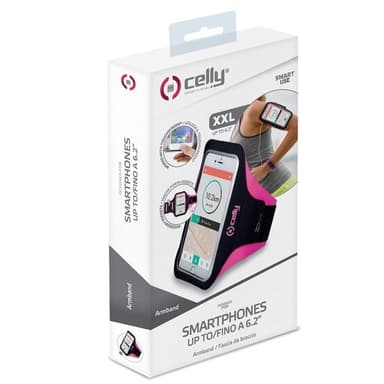 Celly Sportarmband XXL max 6,2"" Rosa