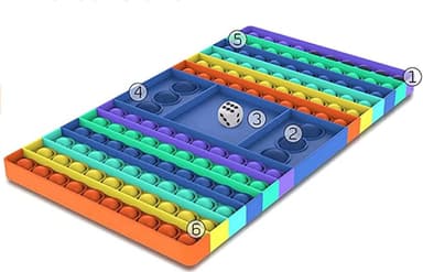 Pop-It schackbräde med rundade hörn