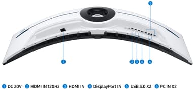 Samsung Odyssey G9 57" VA MiniLED bildskärm gaming