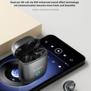LENOVO LP50 Earbuds HiFi Bluetooth Headset BT5.3 Brusreducering