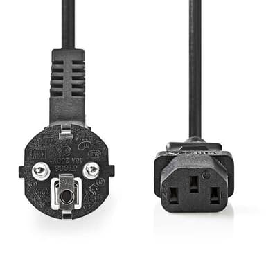 Nedis Vinklad Strömkabel IEC-320-C13 2m