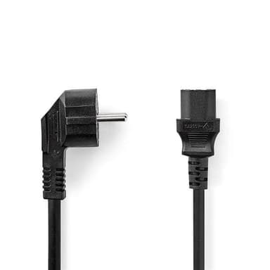 Nedis Vinklad Strömkabel IEC-320-C13 2m