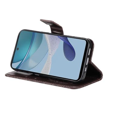 SKALO Motorola Moto G53 5G Mandala Plånboksfodral - Brun