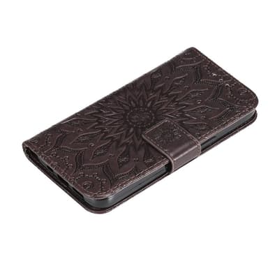 SKALO Motorola Moto G53 5G Mandala Plånboksfodral - Brun