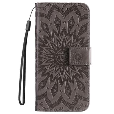 SKALO Motorola Moto G53 5G Mandala Plånboksfodral - Grå