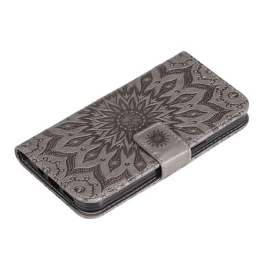 SKALO Motorola Moto G53 5G Mandala Plånboksfodral - Grå