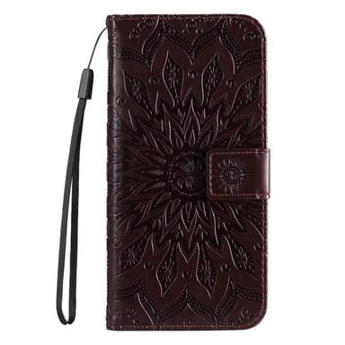 SKALO Motorola Moto G53 5G Mandala Plånboksfodral - Brun