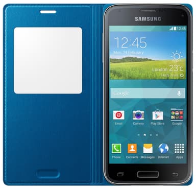 Samsung S View Flip Cover for Galaxy S5 mini (blå)