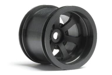 Scorch 6-Spoke Wheel Black (2.2In/55X50Mm/2Pcs)