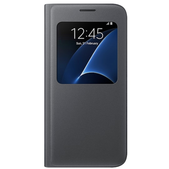 Samsung S View Flip Cover till Galaxy S7 (svart)