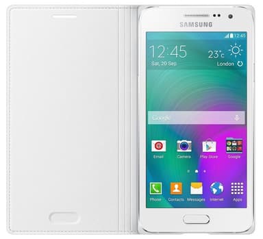 Samsung Flip Cover Fodral till Galaxy A3 (vit)