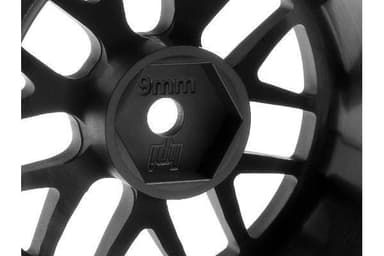 BBS Spoke Wheel 48X31mm Black (9mm Offset/2pcs)