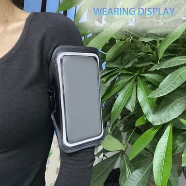 Telefonarmband Telefonhållare Löpande telefonfodral Svart 6.5""