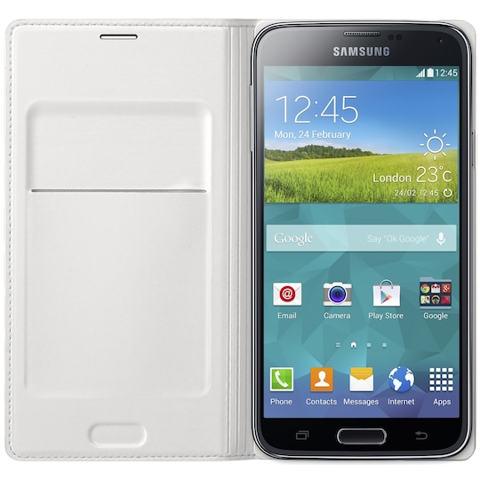 Samsung Flip Wallet Galaxy S5/Neo (vit)