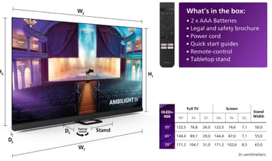 Philips 55” OLED908 4K OLED Ambilight Smart TV (2023)