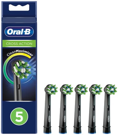 Oral-B CrossAction tandborsthuvuden 325482 (svarta)