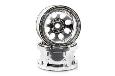 Rock 8 Bead Lock Wheel Chrome (55X36Mm/2Pcs)