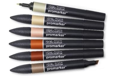 Winsor Promarker 6st, Earth tones