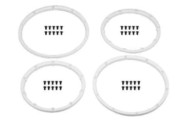 Wheel Bead Lock Rings (White/For 2 Wheels)