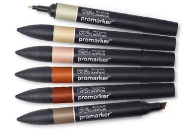 Winsor Promarker 6st, Earth tones