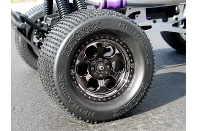 6 Spoke Wheel Black Chrome (83X56Mm/2Pcs)