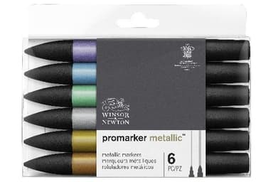 Winsor Promarker Metallic Marker 6st