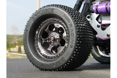 6 Spoke Wheel Black Chrome (83X56Mm/2Pcs)