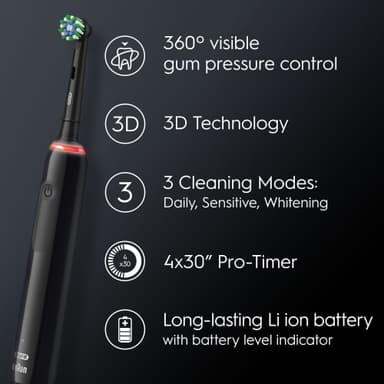 Oral-B Pro 3 eltandborste (svart)