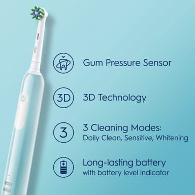 Oral-B Pro 1 eltandborstar i duopaket 915016 (svart/turkos)