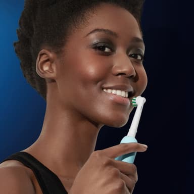 Oral-B Pro 1 eltandborstar i duopaket 915016 (svart/turkos)