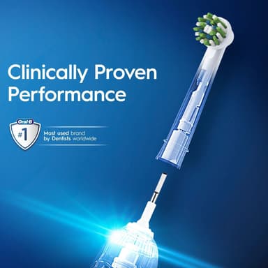 Oral-B Cross Action tandborsthuvuden 321217 (5-pack, vit)