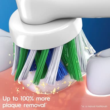 Oral-B Cross Action tandborsthuvuden 321217 (5-pack, vit)