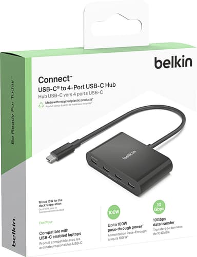 Belkin Connect USB-C hubb (4 portar)