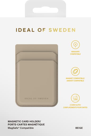 Ideal of Sweden MagSafe korthållare (beige)