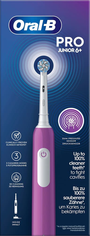Oral-B Pro 1 Junior 6+ eltandborste för barn 742891 (lila)
